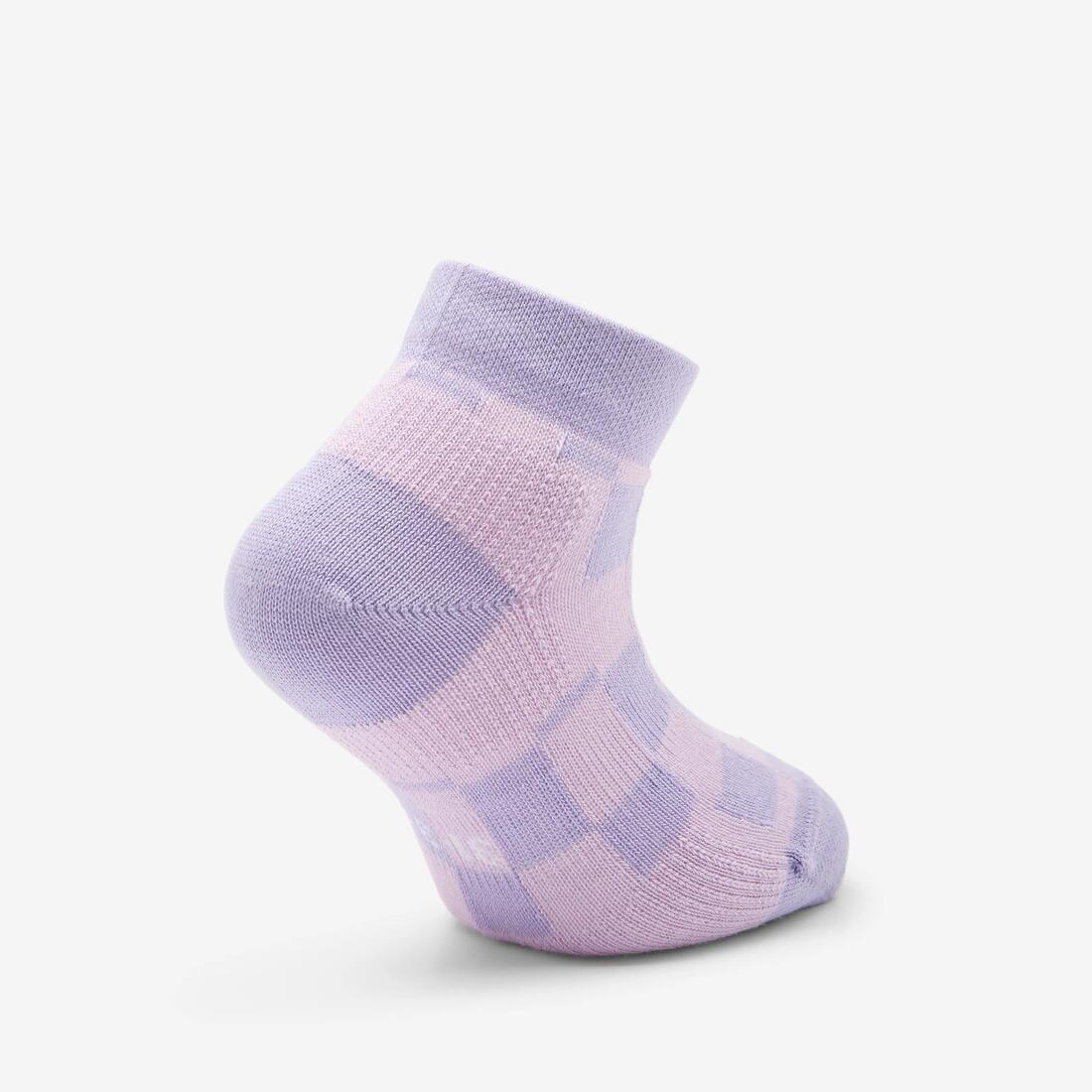 Chaussettes de sport courtes enfant, violet et