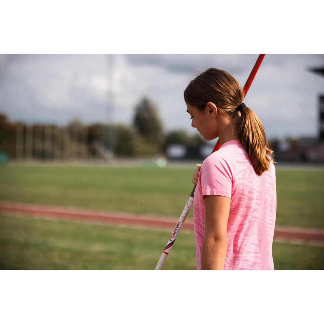 T-Shirt running sans couture Fille - KIPRUN CARE 900 rose