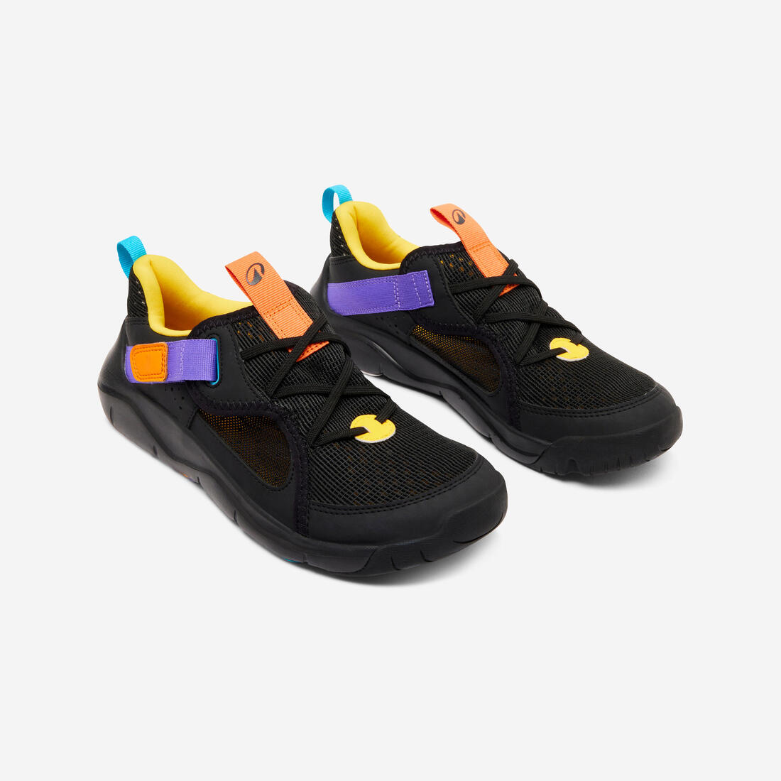 Chaussures de sport à scratch respirantes enfant, Playful Summer bleu et