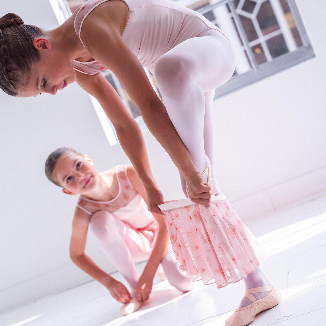 Justaucorps de danse classique en voile fille foncé