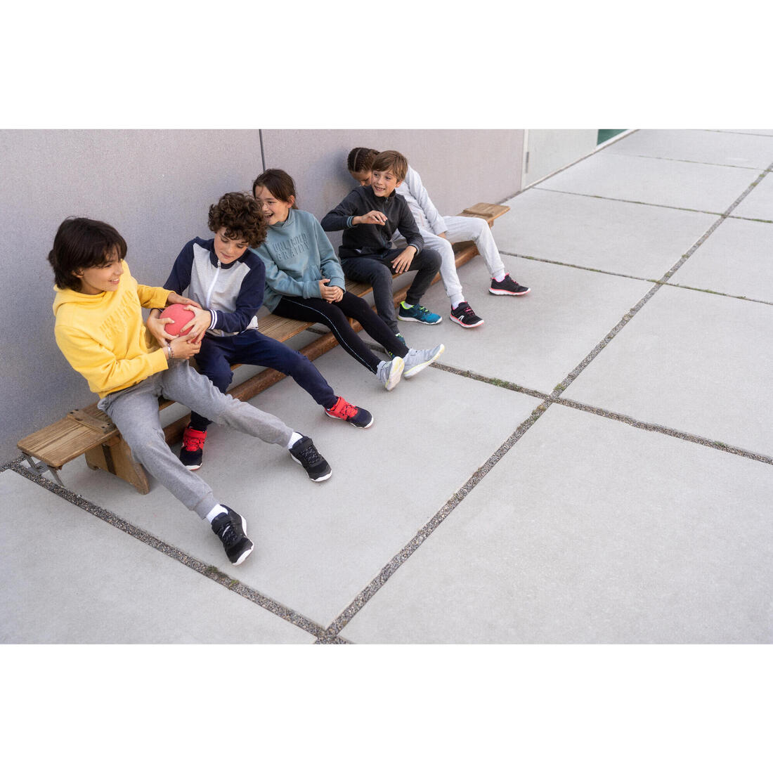Chaussures enfant à scratch légères et respirantes PW 540 JR