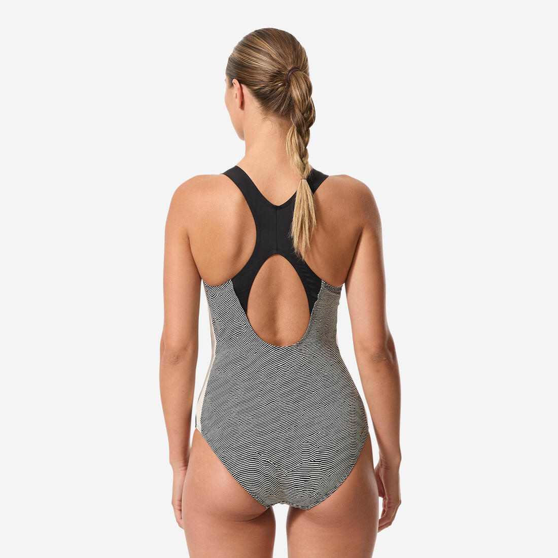 Maillot de bain 1 pièce aquagym aquabike femme, Sofi sono beige