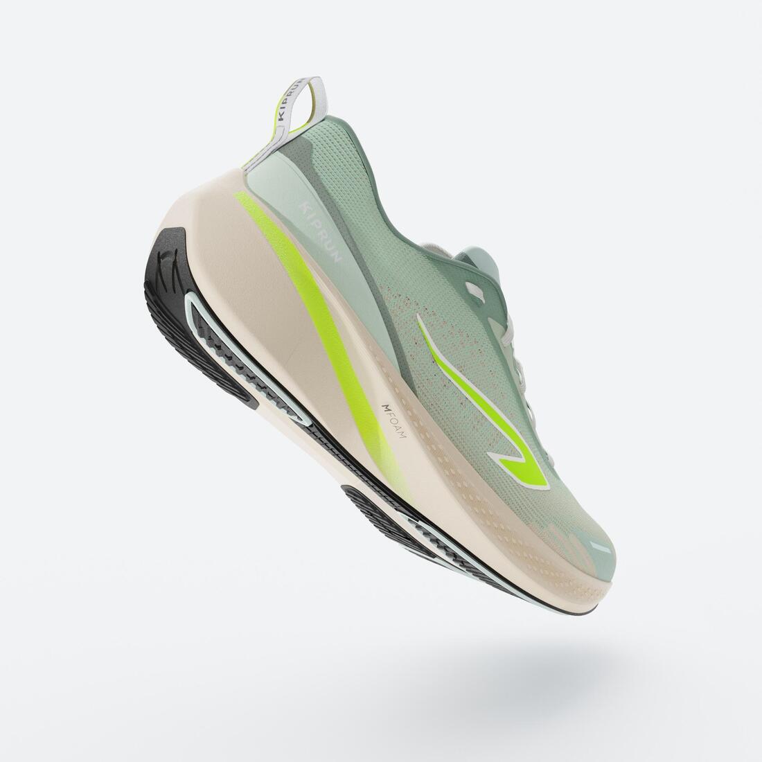 Chaussures de Running Femme, Kiprun Cushion 500 Blanche