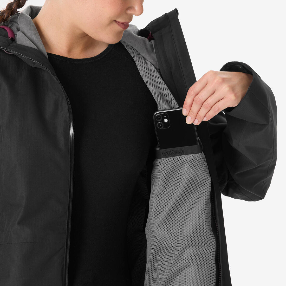 Veste 3en1 de randonnée hiver -8° femme, MH500 3en1