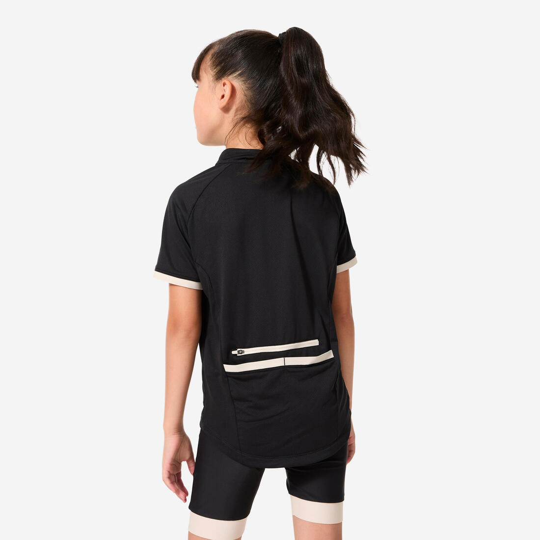 Maillot manches courtes vélo enfant 7-11 ans, 500