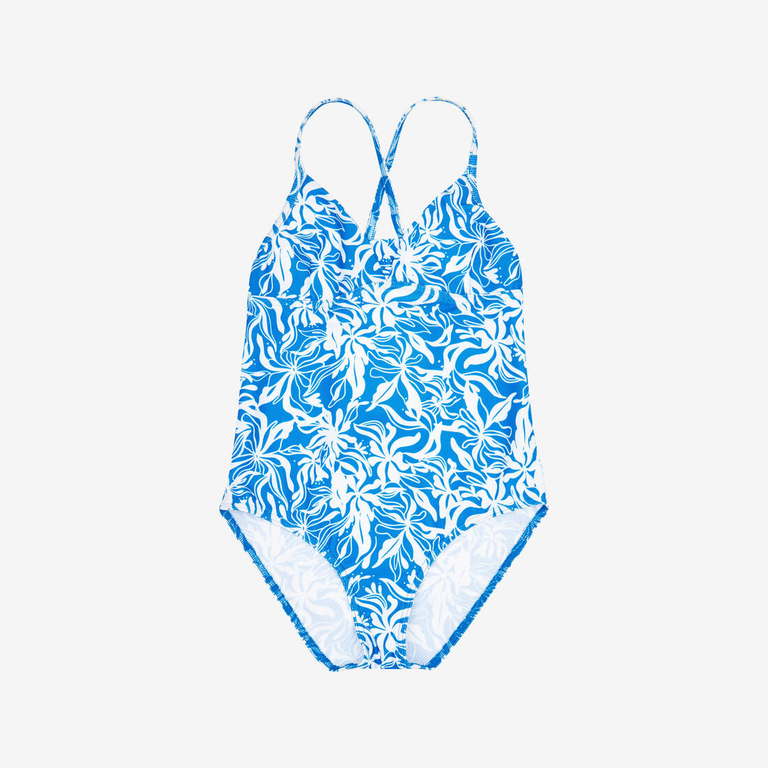 Maillot de bain une pièce surf bretelles croisées Fille - 500 Caly