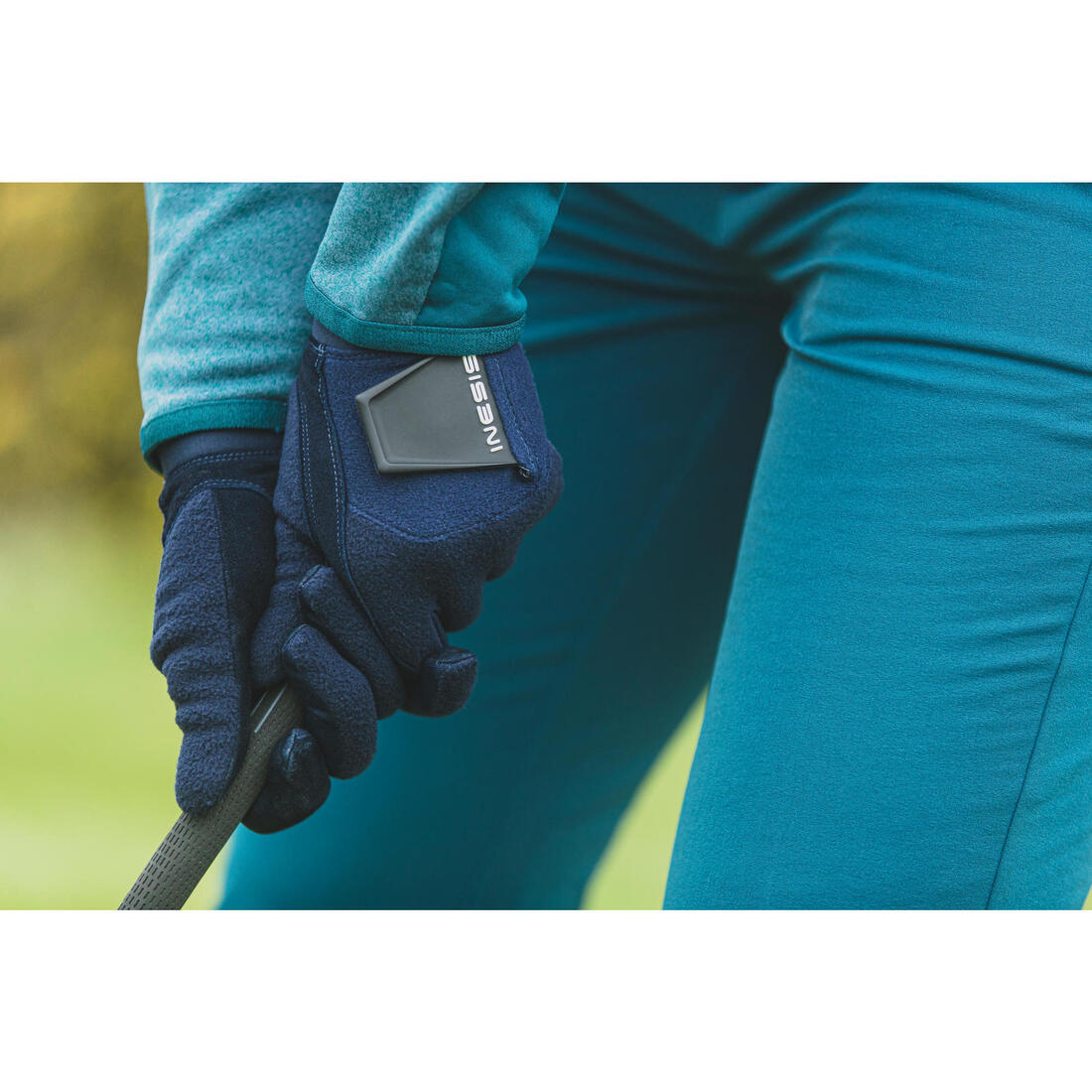 Paire de gants golf hiver femme - cw bleu marine