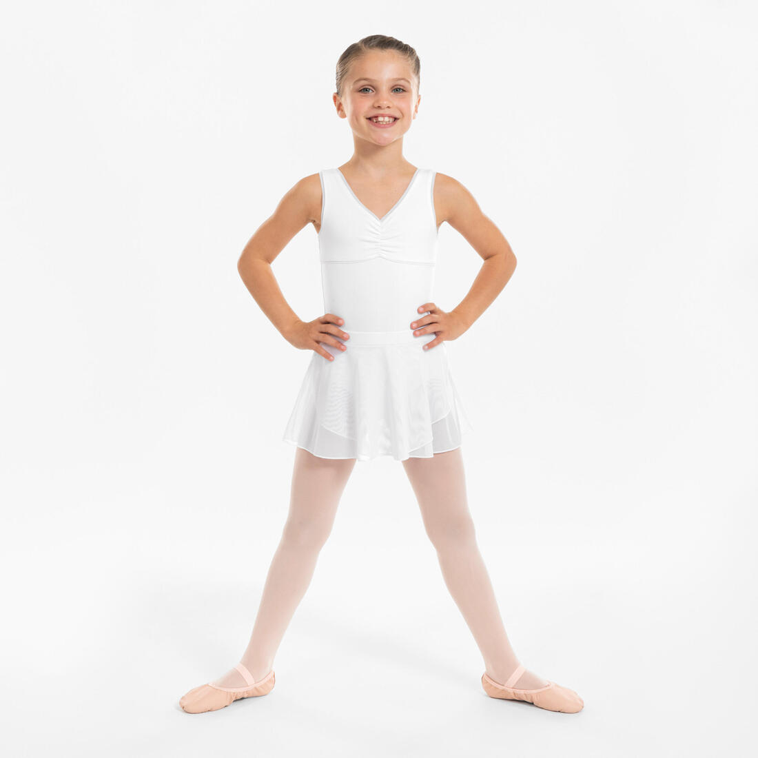 Jupette portefeuille danse classique en voile fille