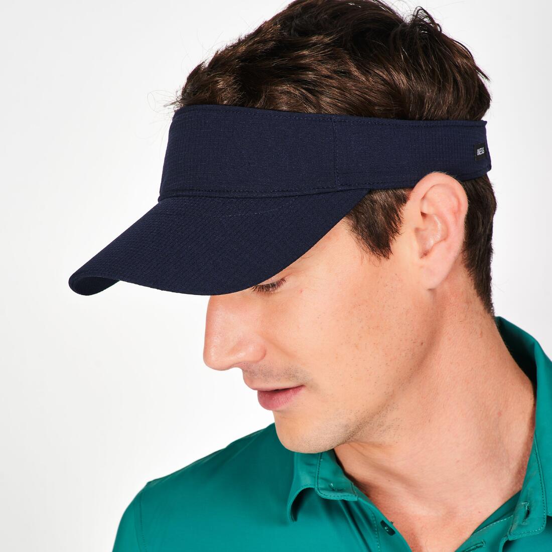 Visière de golf marque-balle, bleu marine