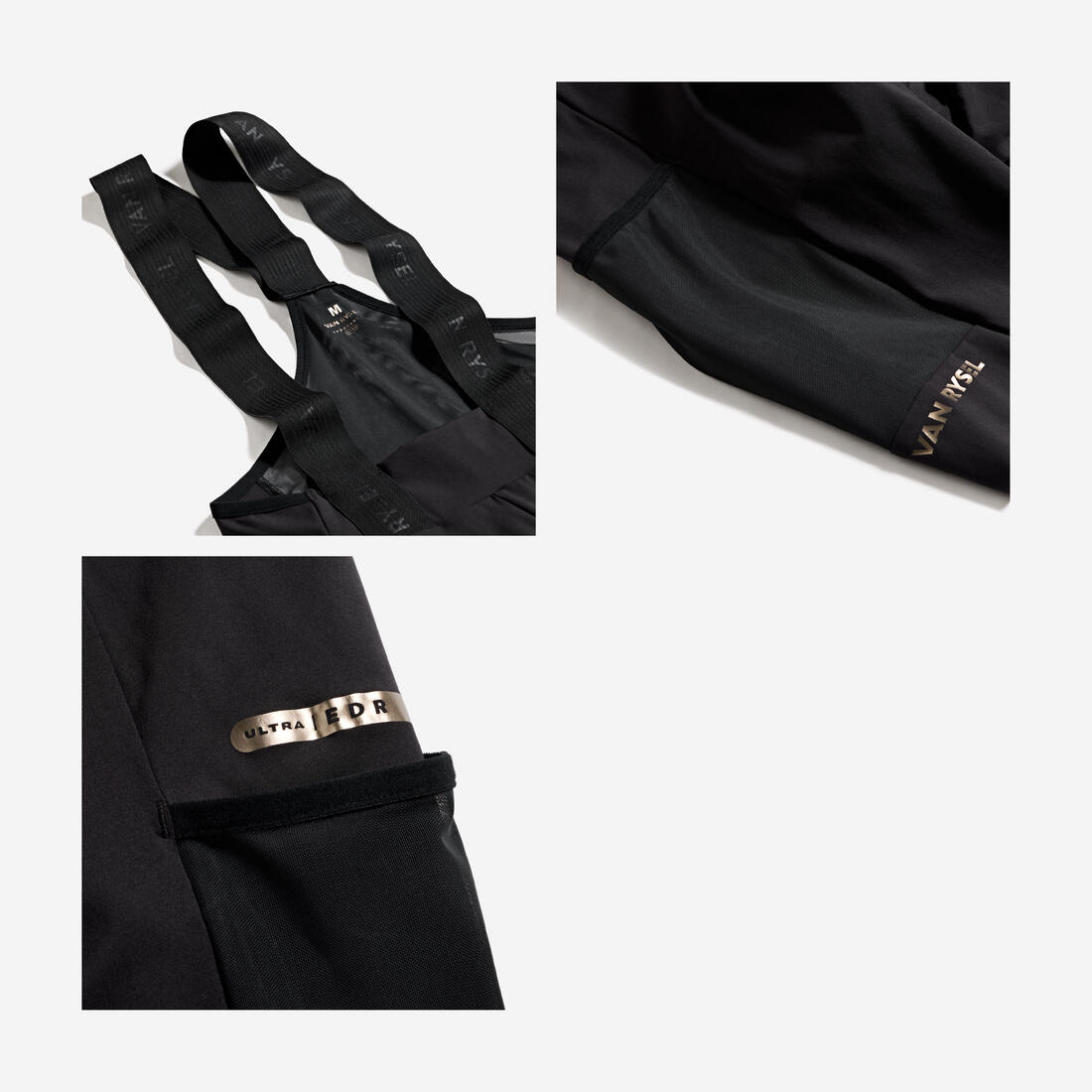 Cuissard court de vélo de route longue distance homme, EDR Ultra noir