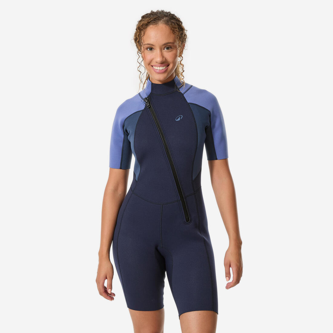 Shorty snorkeling essential Femme caoutchouc naturel Ocena 2mm, bleu