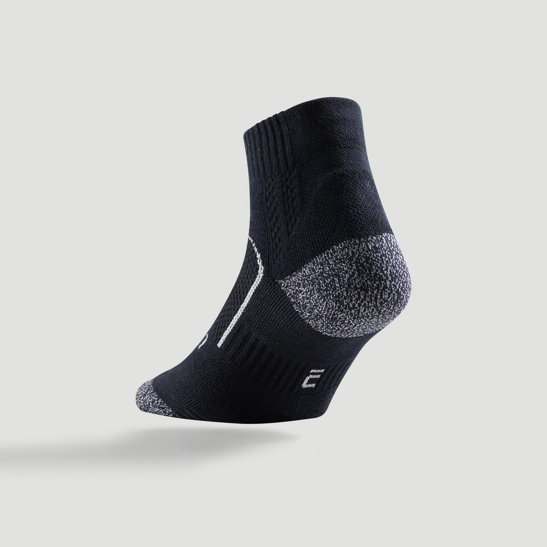 CHAUSSETTES DE SPORT MI-HAUTES ARTENGO RS 900 NOIR BLANC LOT DE 3