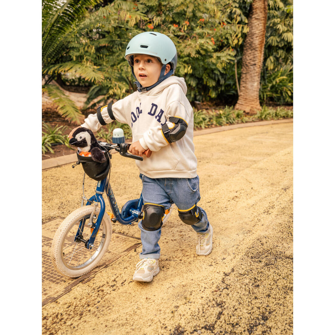KIT DE PROTECTION VÉLO COUDES ET GENOUX NOIR 3 à 6 ANS TAILLE UNIQUE