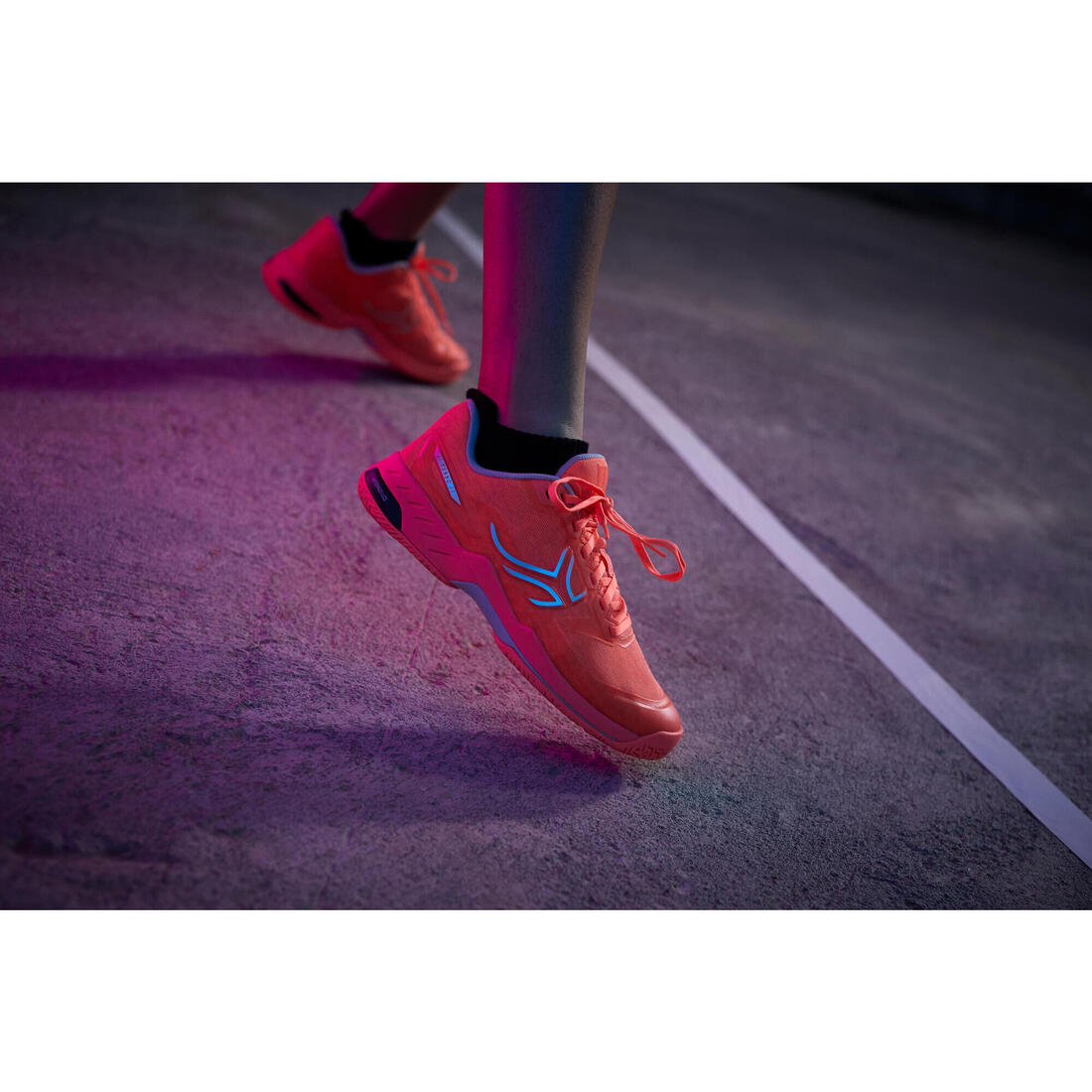 CHAUSSURES DE TENNIS FEMME TS990 CORAIL