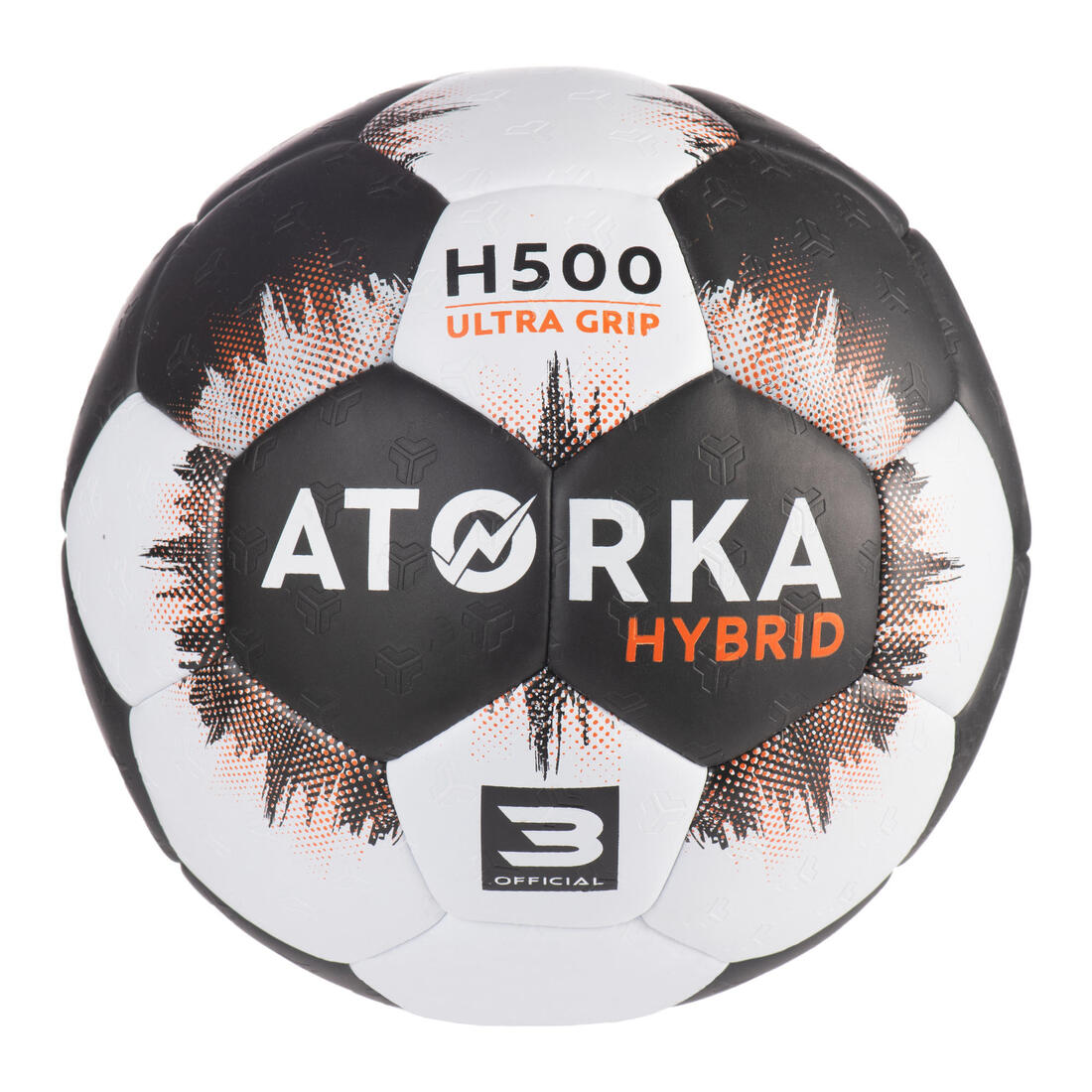 Ballon de handball taille 3 - hb500 hybride bleu/gris