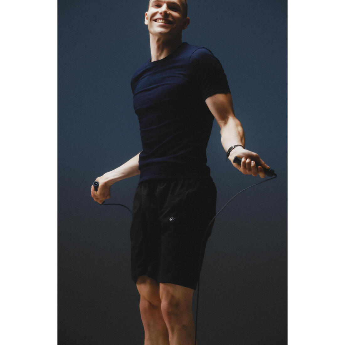 Short de fitness respirant poches zippées homme