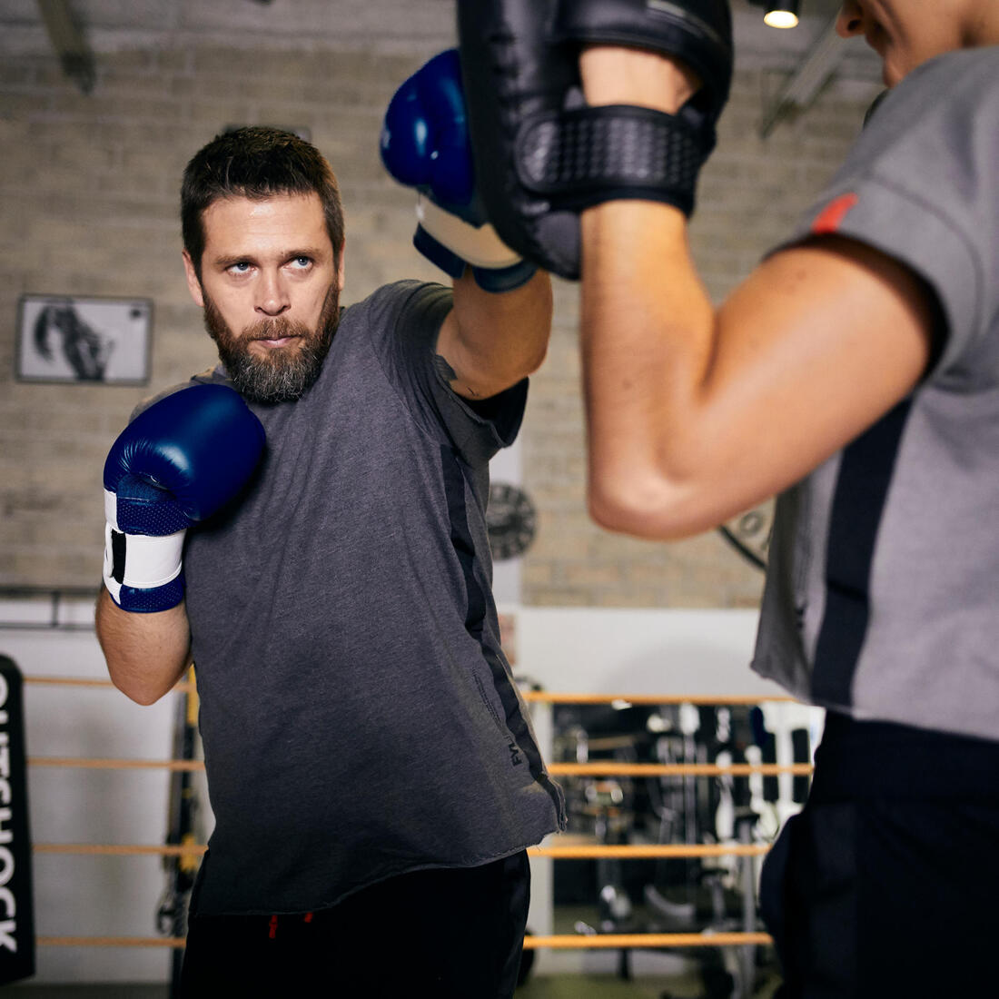 GANTS DE BOXE 120 NOIRS, GANTS D'ENTRAINEMENT