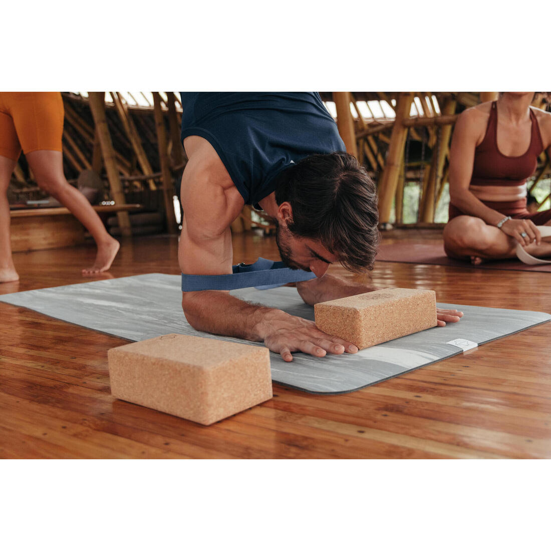 Brique de yoga en liège, imprimé mandala