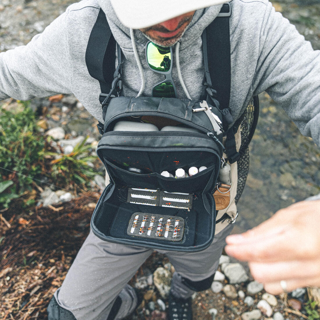 Sac à dos de pêche Chest pack 500 15L + 5L