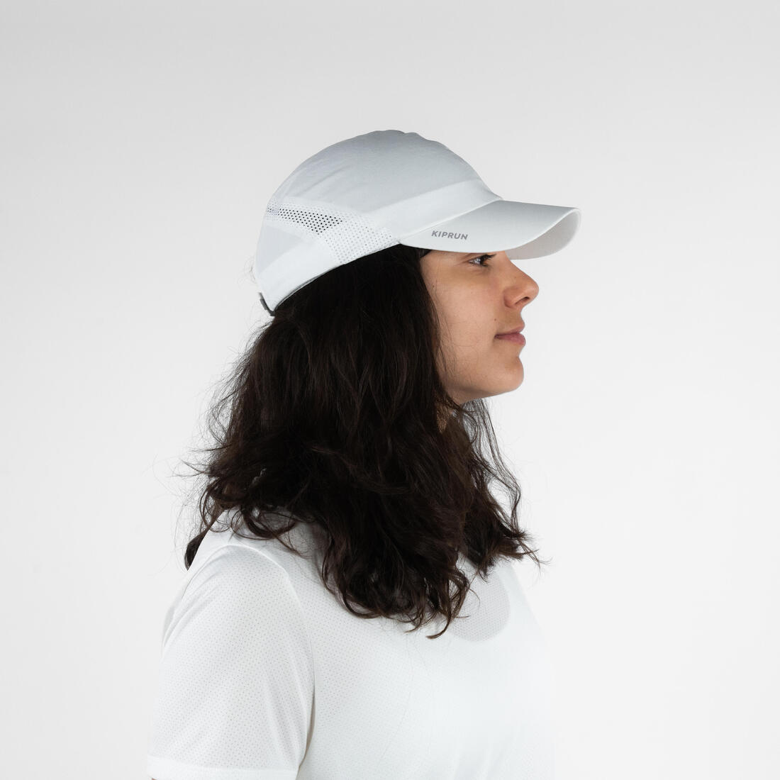 Casquette running Homme Femme - KIPRUN Ajustable blanc