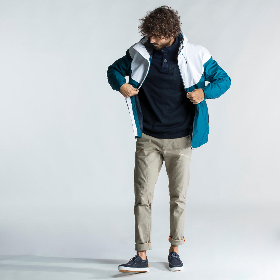 Veste imperméable de voile - veste de pluie coupe vent sailing 100