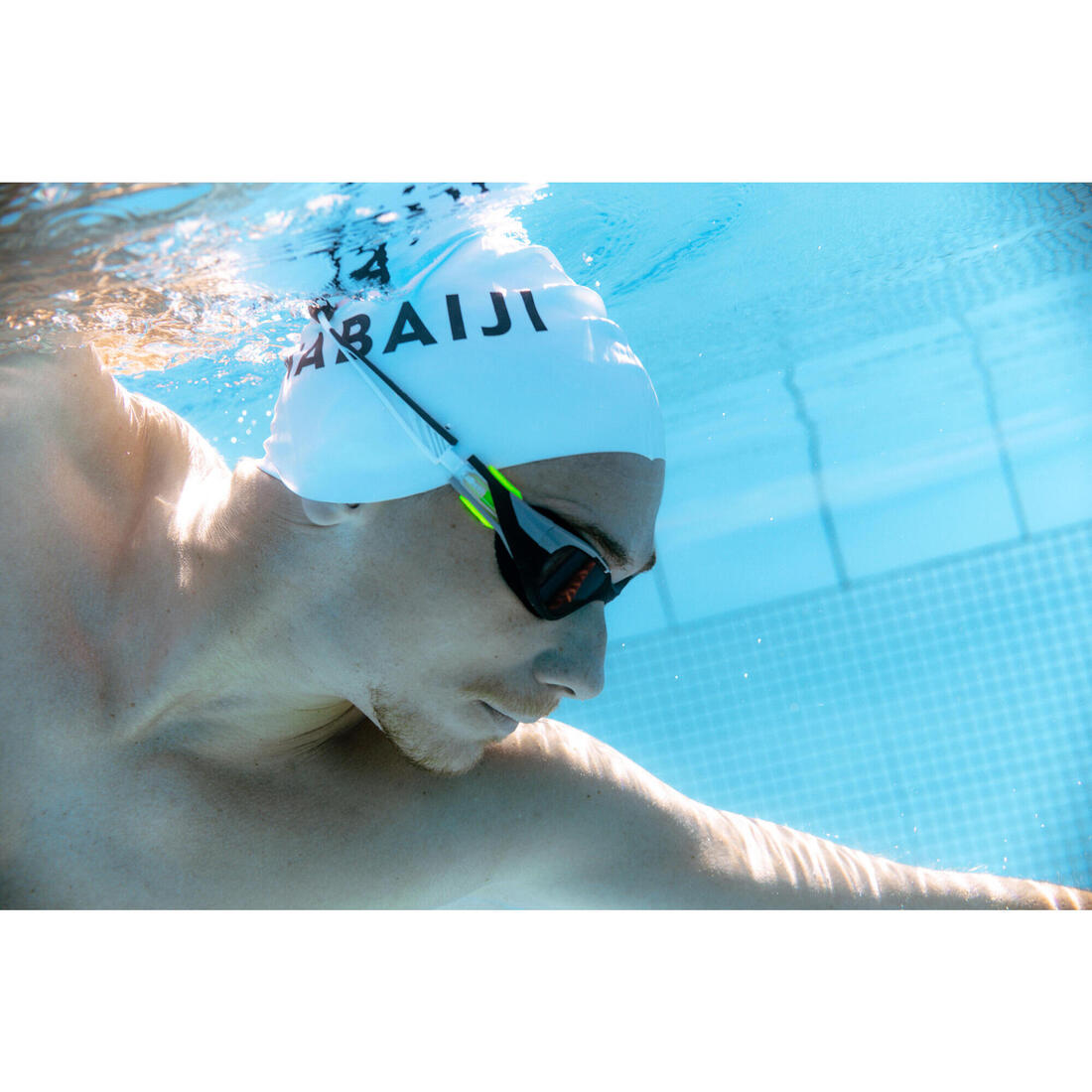 Lunettes De Natation TURN - Verres Miroirs - Taille Unique - Noir Blanc Rouge
