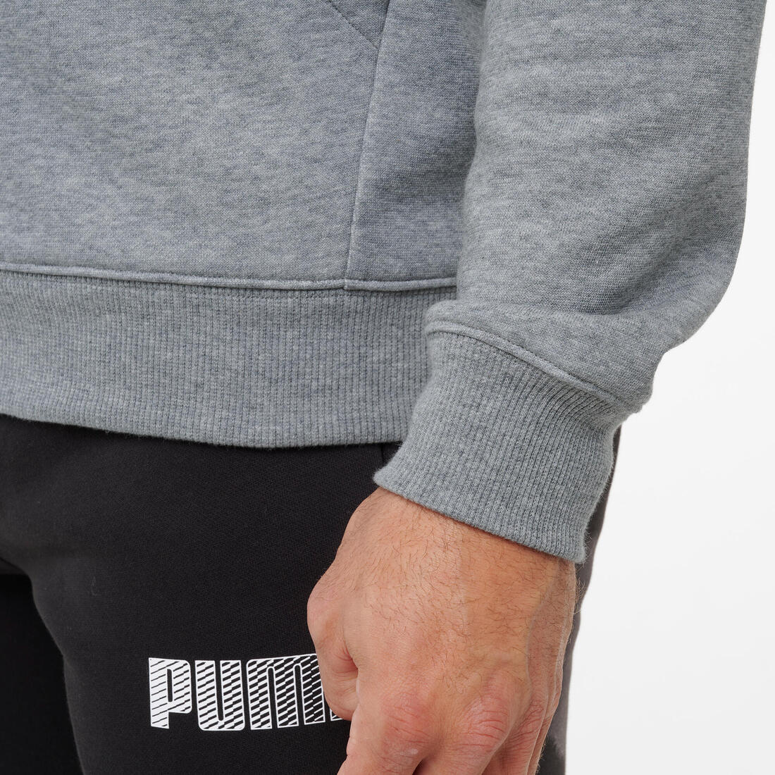 Sweat à capuche zippé en coton homme