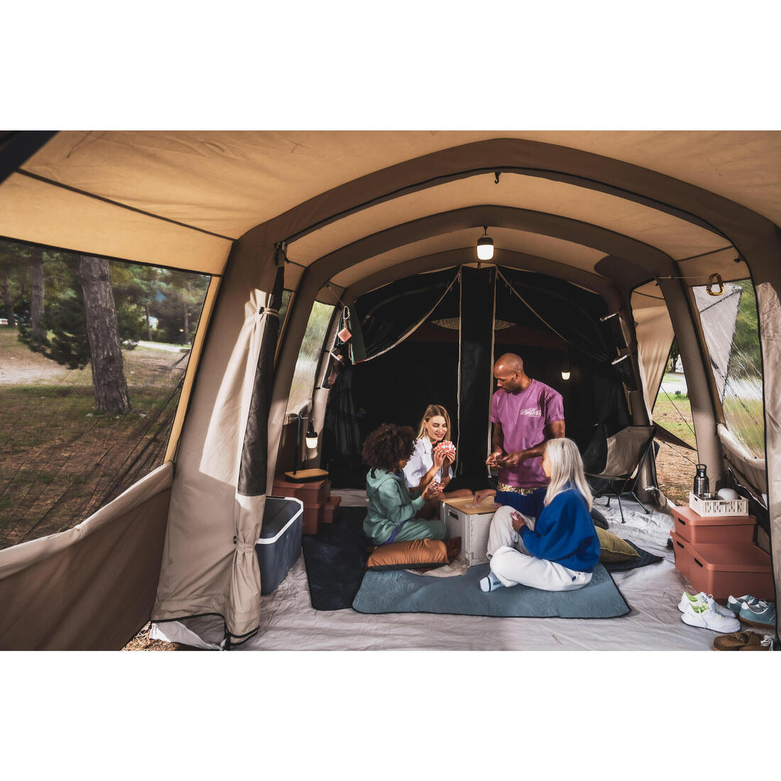 Plaid couverture confort pour pique nique et camping - 170 x 140 cm