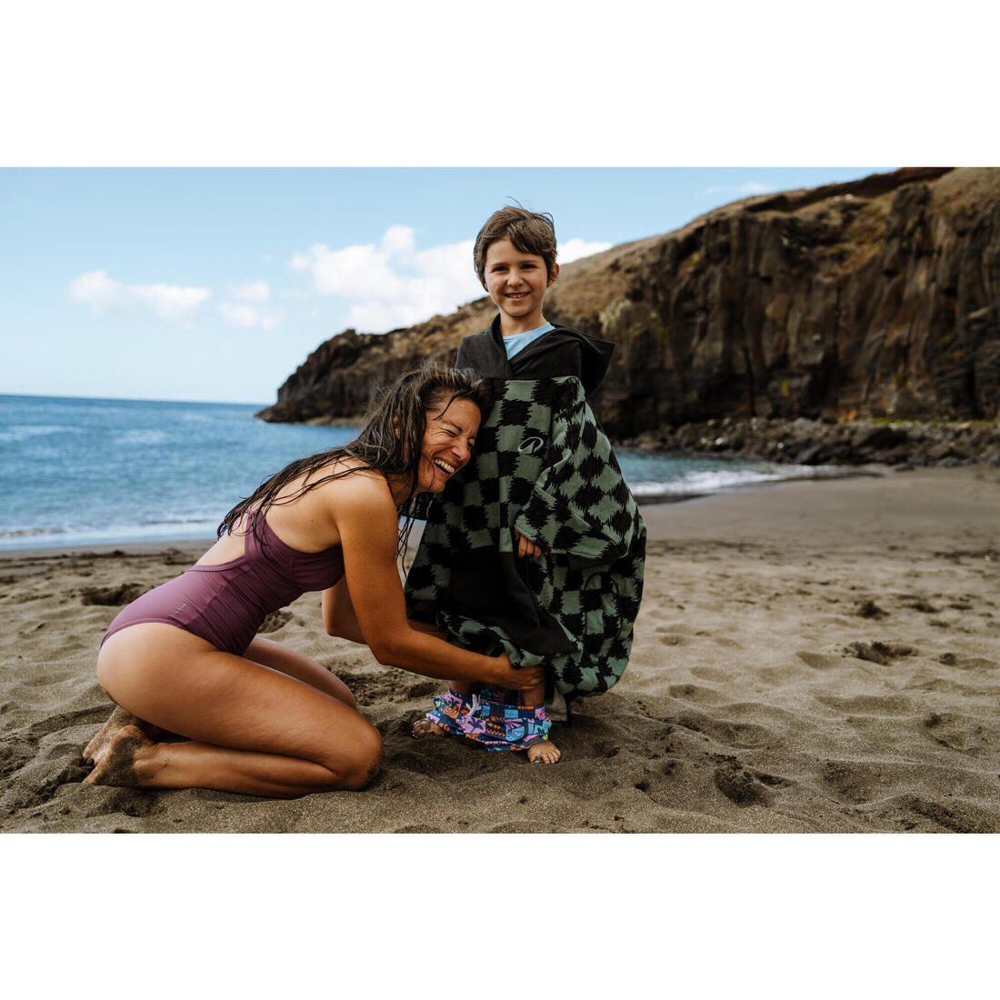 Poncho surf Adulte à partir de 150 cm - 500 Sunset