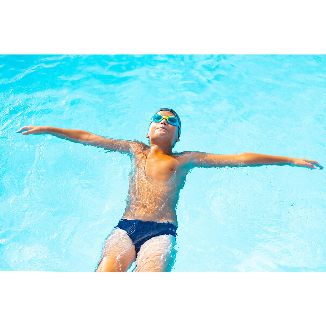 Maillot De Bain Natation Garçon - Slip 100 Basic - Bleu Marine