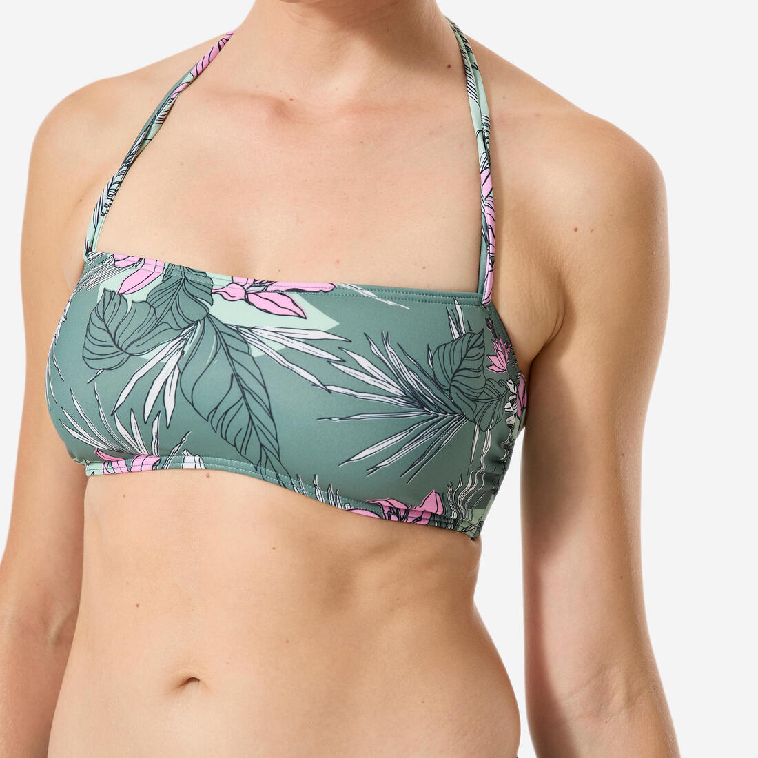 Haut de maillot de bain bandeau laura salty avec coques amovibles