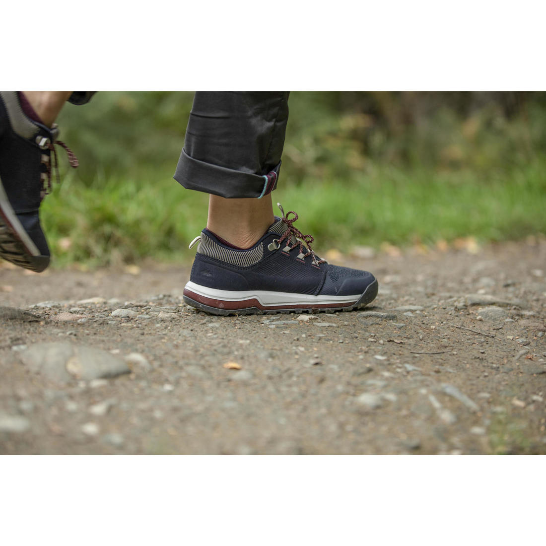 Chaussures de randonnée en cuir - nh500 - femme