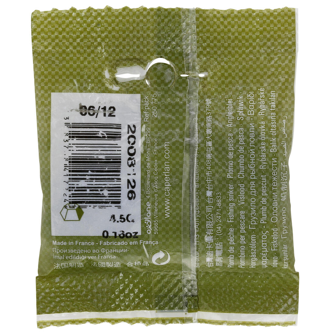 Plomb pêche chevrotine 2.5 g