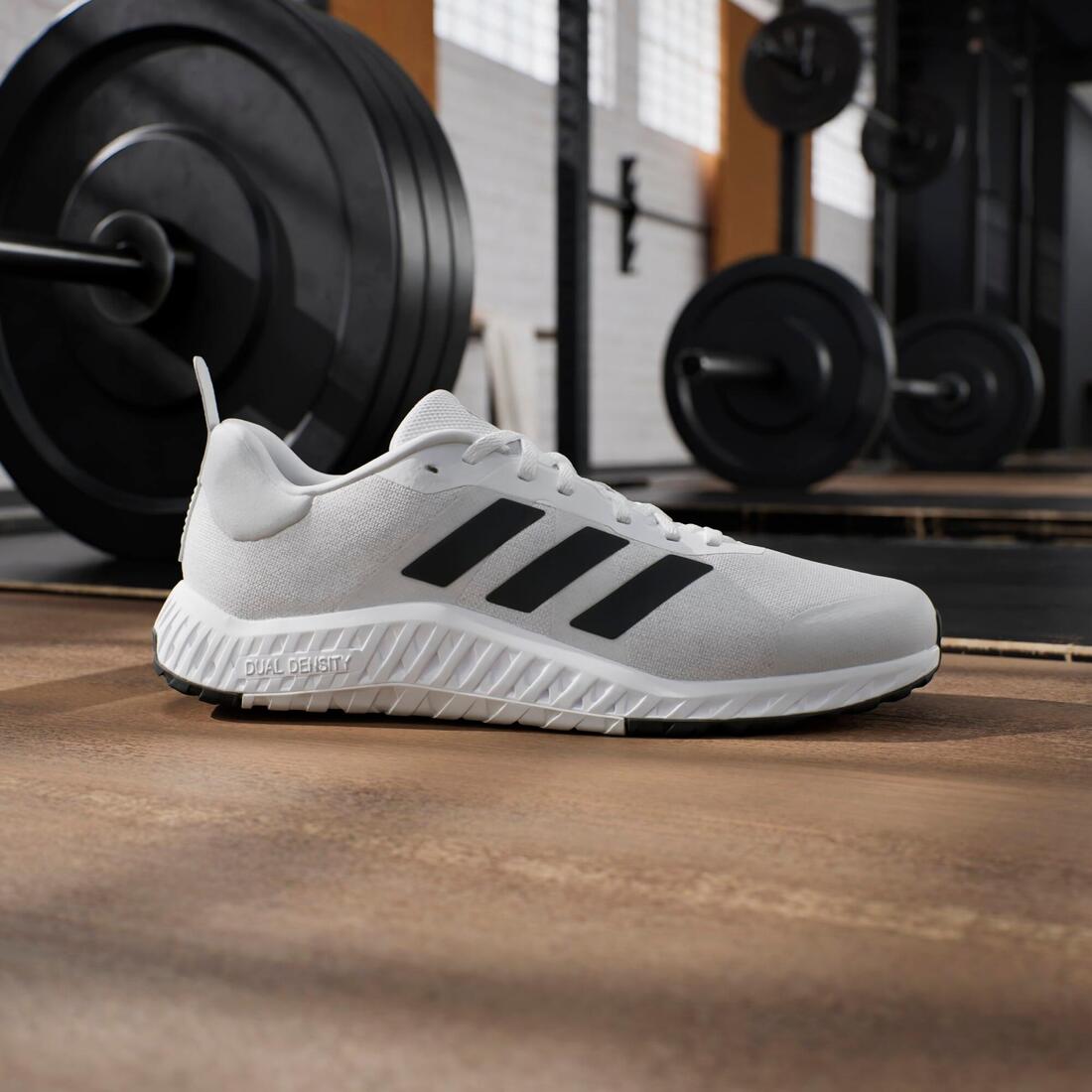 Chaussures Everyset fitness homme, blanc et noir