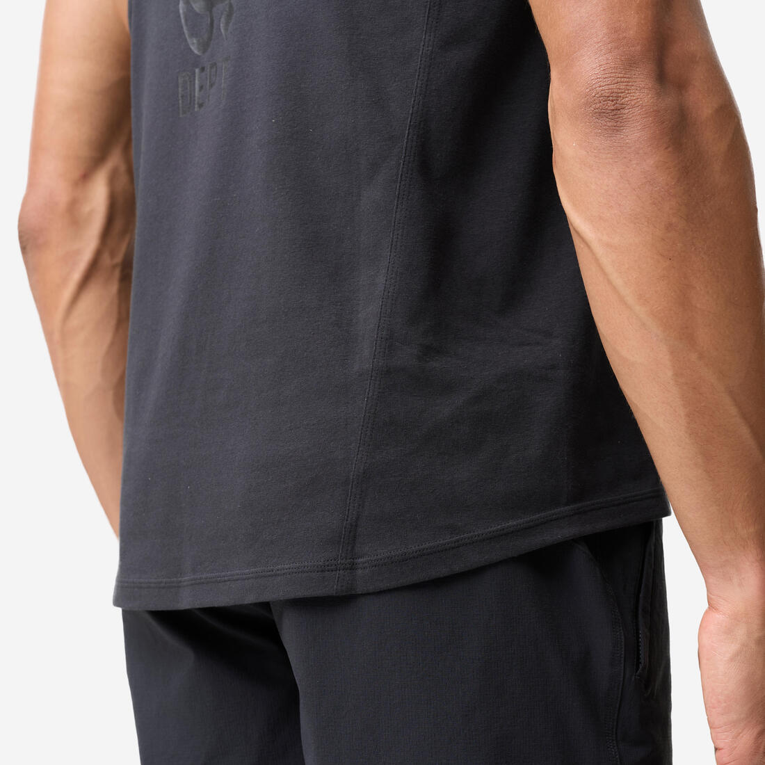 Débardeur de musculation homme, noir