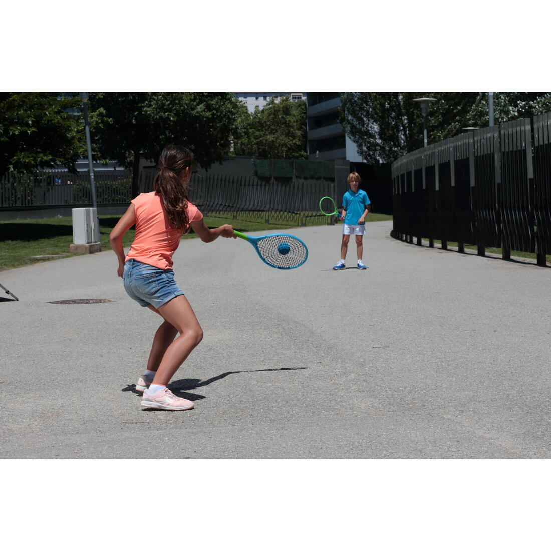SET FUNYTEN BLEU VERT 2 RAQUETTES ET 1 BALLE