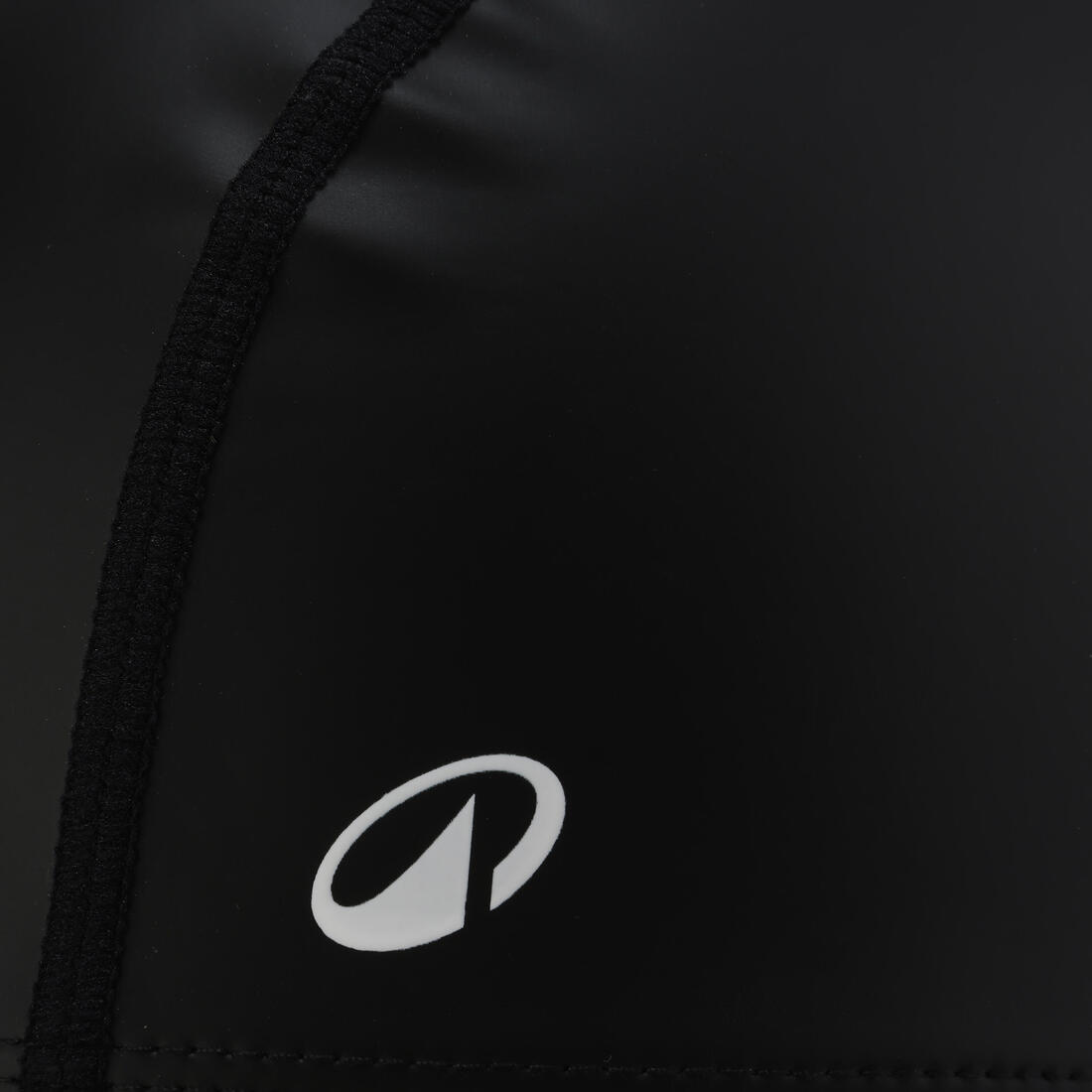 Bonnet de bain en maille enduite taille L, noir