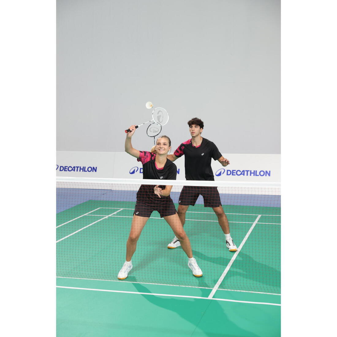 Lot de Raquette de Badminton Adulte BR Sensation 500 - Noir/Blanc