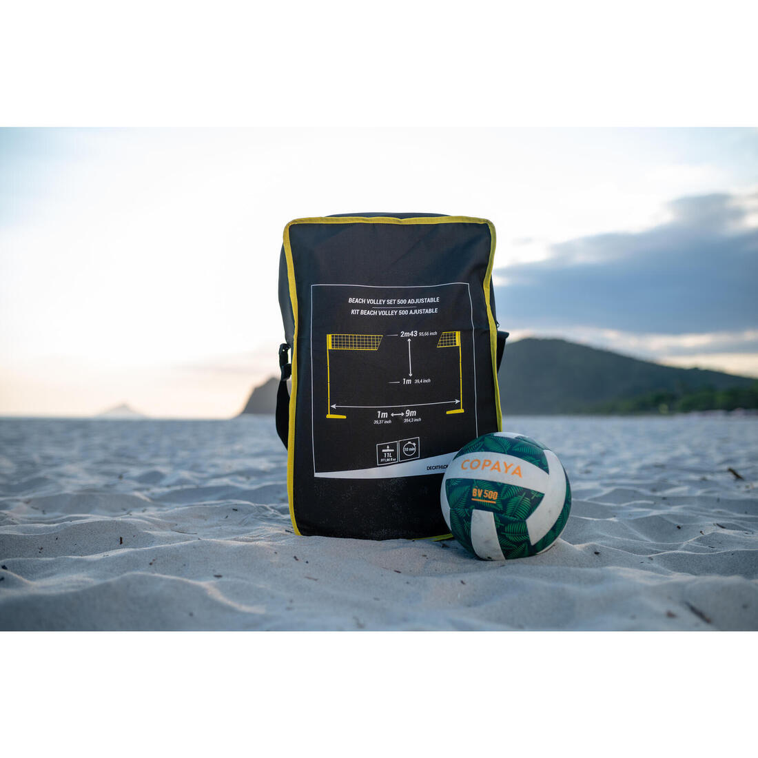 Set de beach volley longueur ajustable, BV500