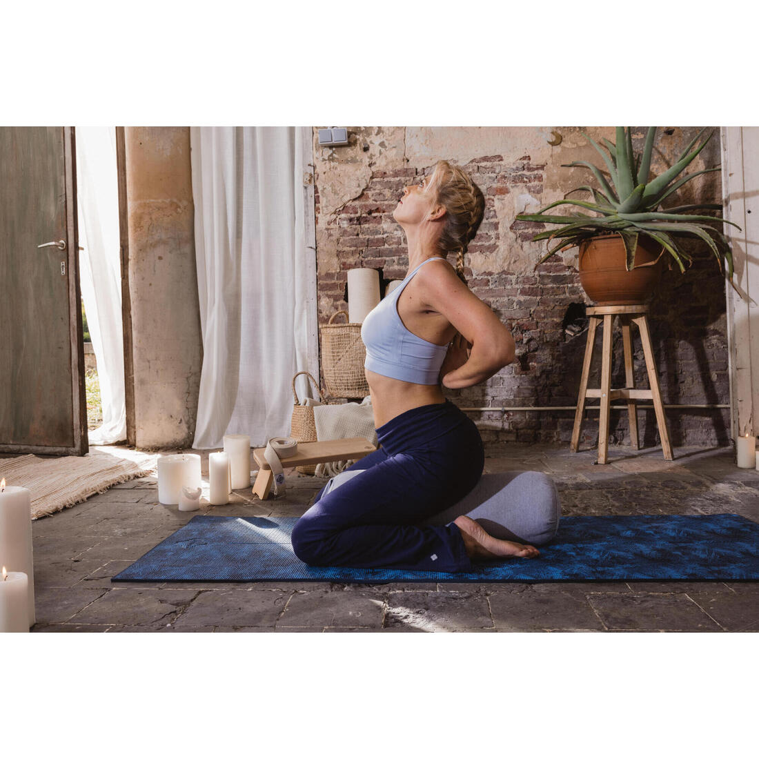 Tapis de yoga doux adhérence et confort 8 mm
