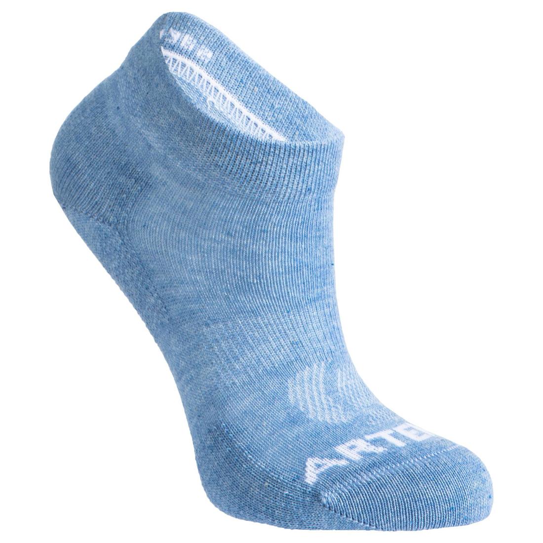 CHAUSSETTES DE SPORT ENFANT MI-HAUTES RS 160 MARINE LOT DE 3