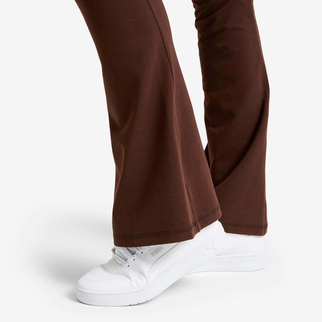 Legging en coton taille haute femme