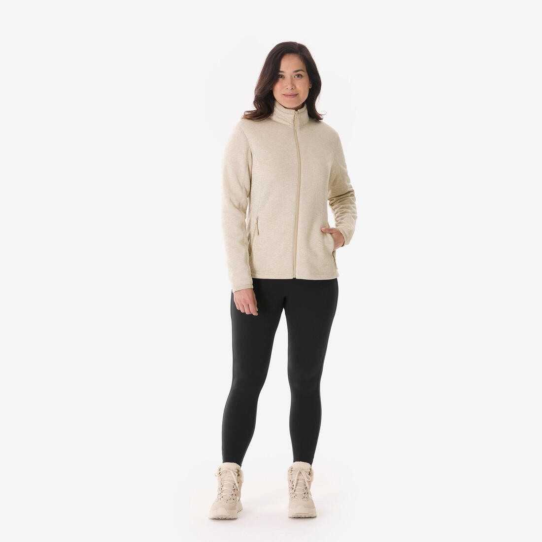 Polaire de randonnée chaude femme, MH500
