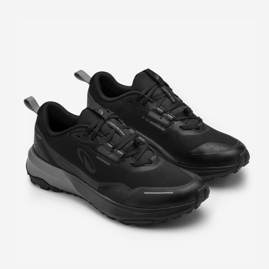 Chaussures de running et trail homme waterproof, JF 190 GRIP noir