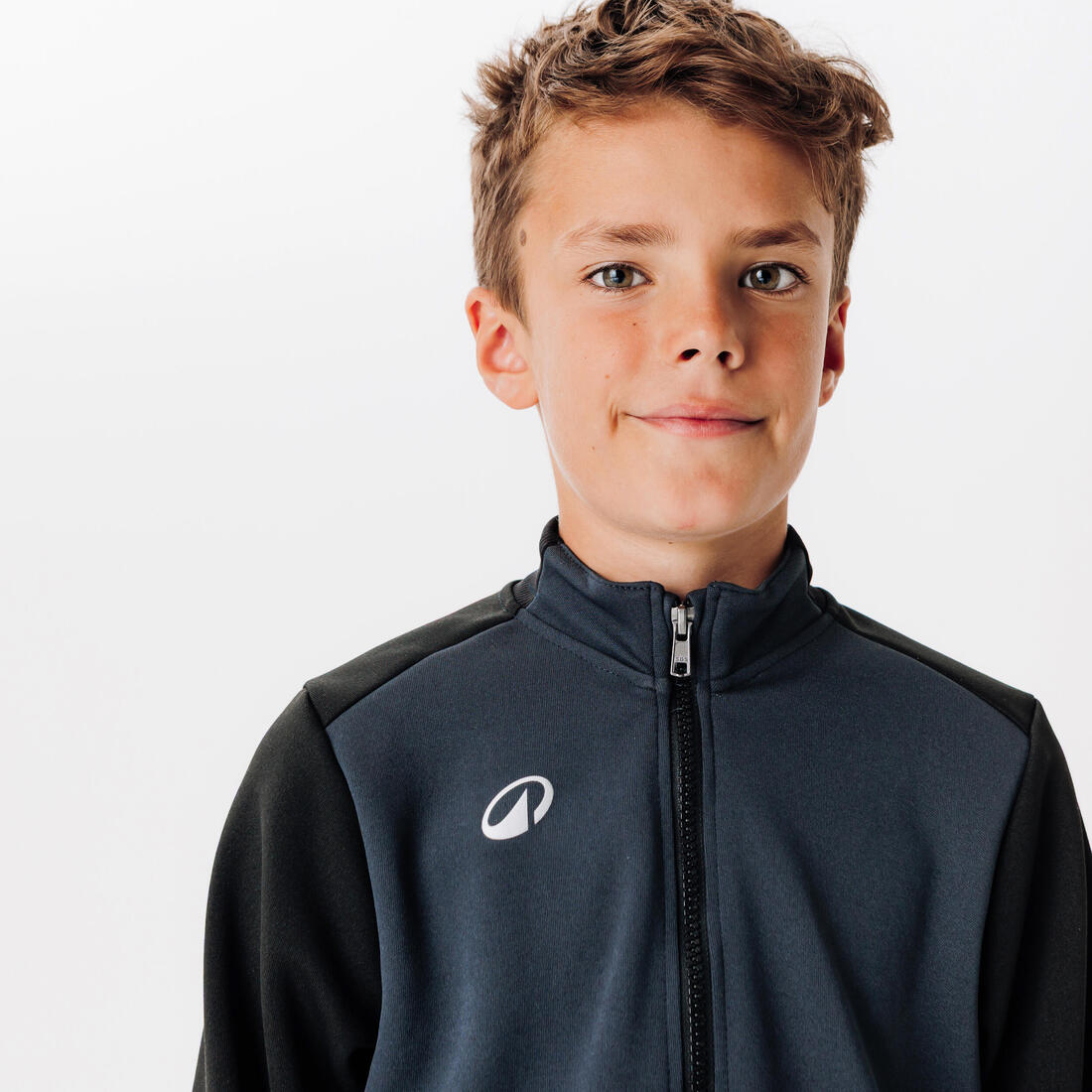 Veste de football d'entrainement essential noire et grise