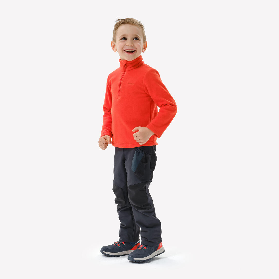 Polaire de randonnée enfant 2-6 ans, MH100 demi zip