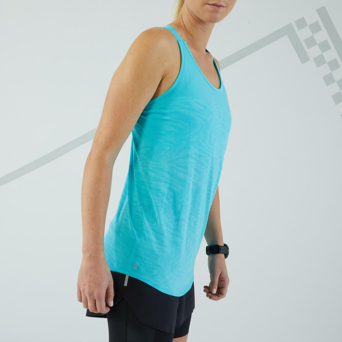 Débardeur running avec brassière intégrée femme - kiprun run 500 confort