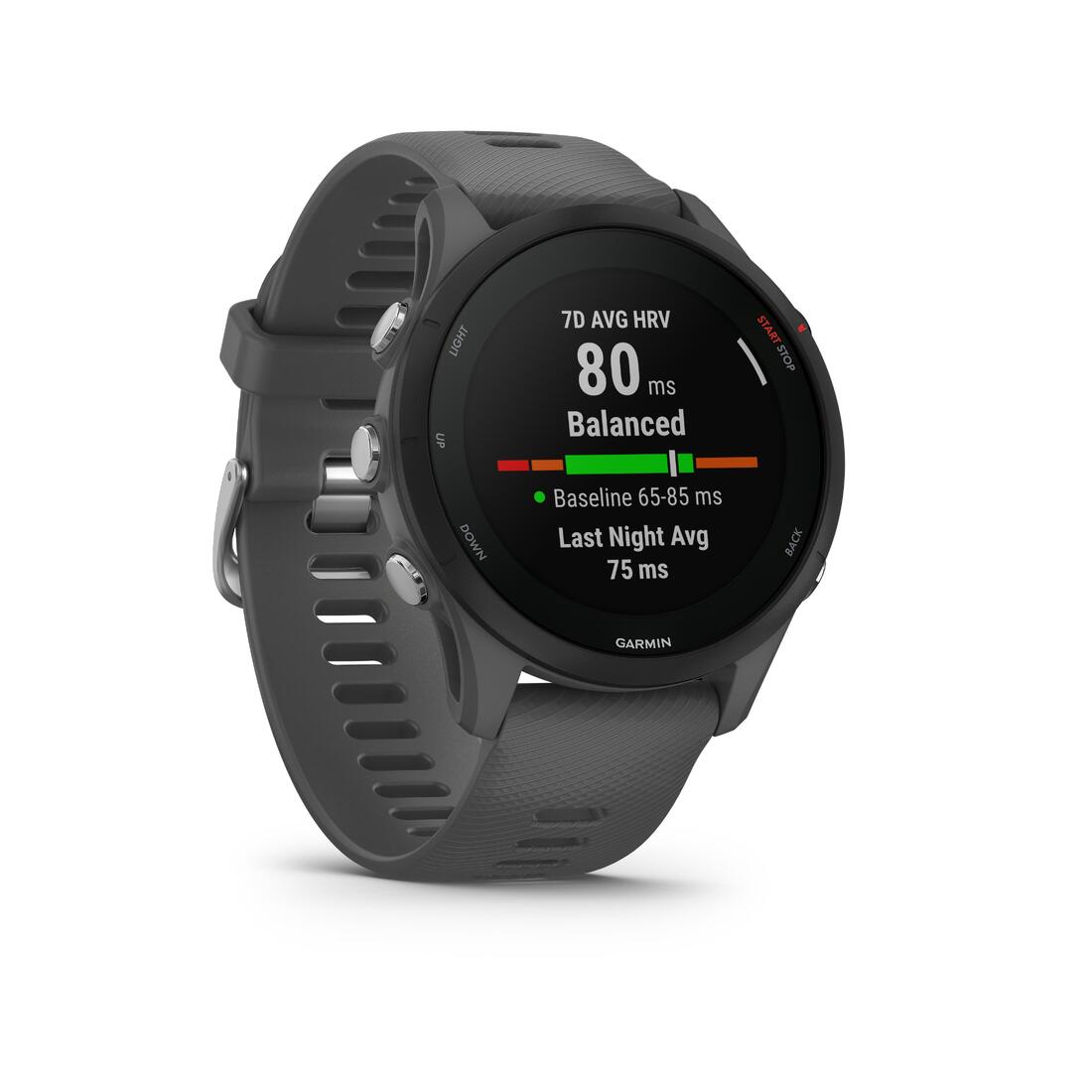 Montre gps connectée garmin forerunner 255 grise ardoise