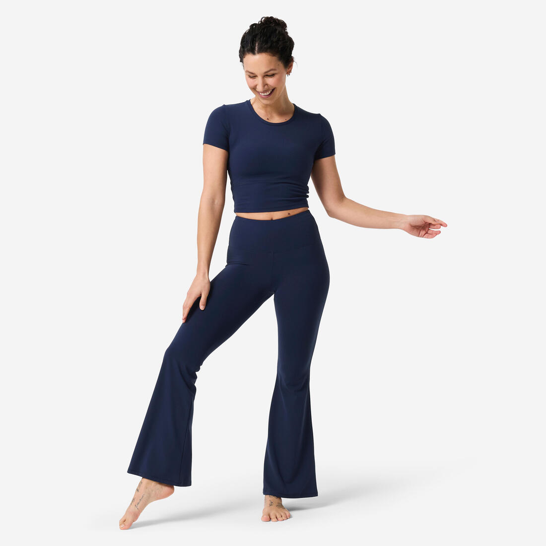 Legging de yoga et pilates flare et doux femme