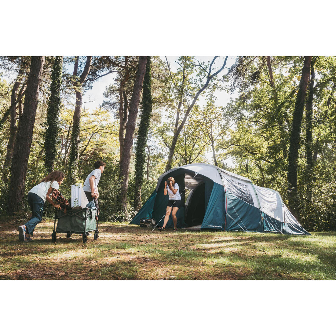 Tente à arceaux de camping - Arpenaz 5.2 F&B - 5 Places - 2 Chambres